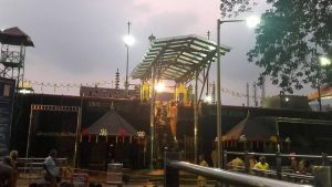 Sabarimala temple and 18 steps